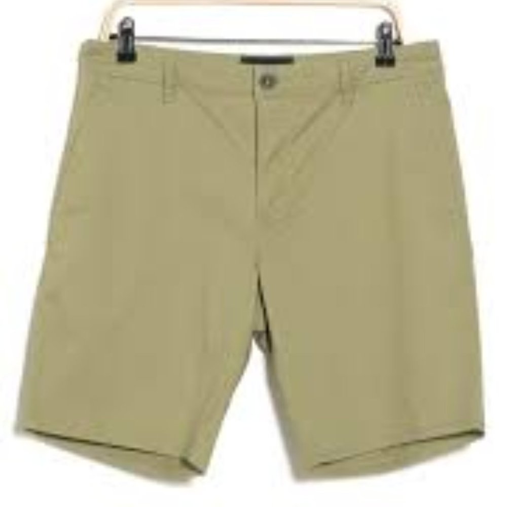 RODD & GUNN   Baylys Beach Stretch Cotton Shorts In Fern